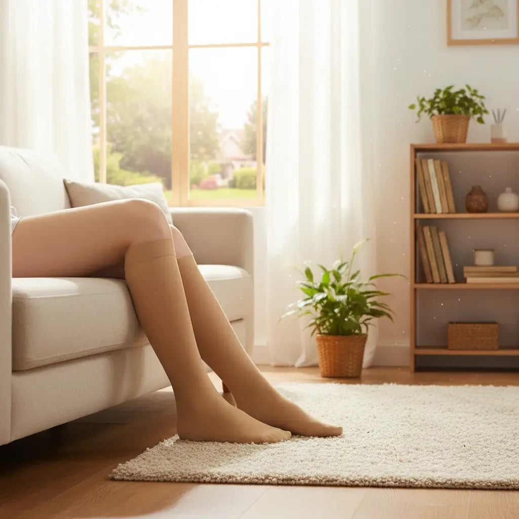 I-MING CAS-8002 膝下壓力襪 – 3D 織造 透氣 舒適 支撐 襪 香港 熱賣 compression socks HK