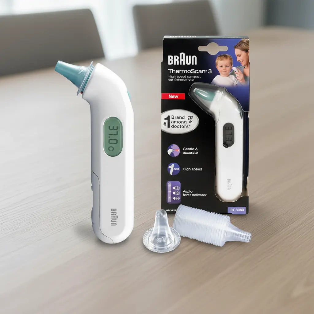 百靈 Braun IRT3030 ThermoScan 3 寶寶電子耳溫計，專為嬰兒與兒童設計