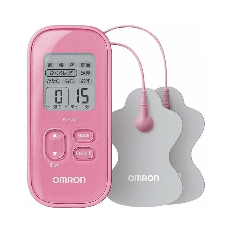 Omron 粉色按摩器 HV-F021 香港熱銷 電子脈衝止痛神器